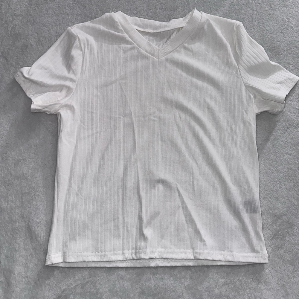 White crop top